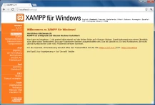 Xampp Willkommen